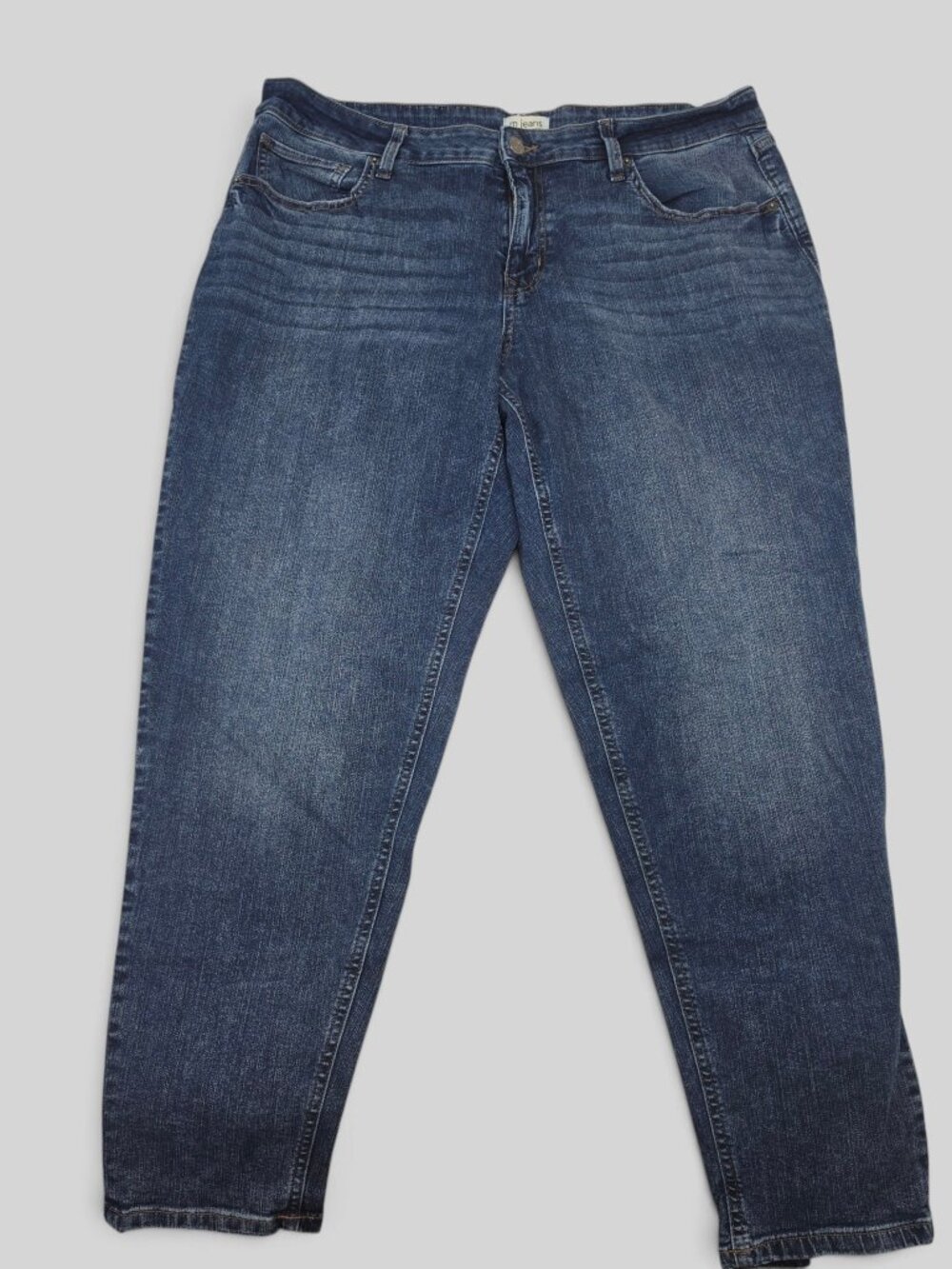 m jeans by maurices High Rise 90's Tapered Leg Jeans 18W Regular Blue Denim